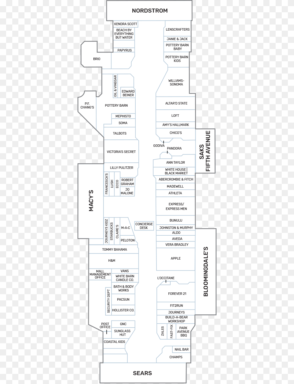 Map Of Gardens Mall West Palm Beach, Diagram Free Png