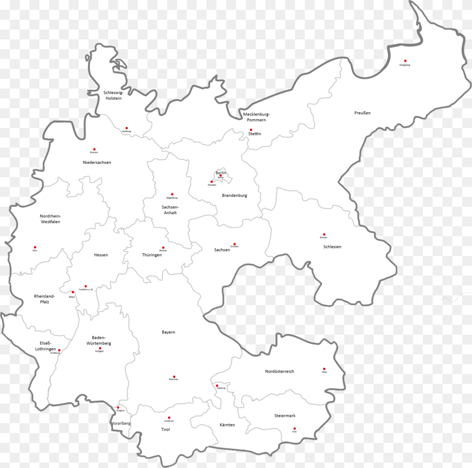 Map Of Germany Drawing Sachsen Weimar Eisenach Map, Atlas, Chart, Diagram, Plot Free Png Download