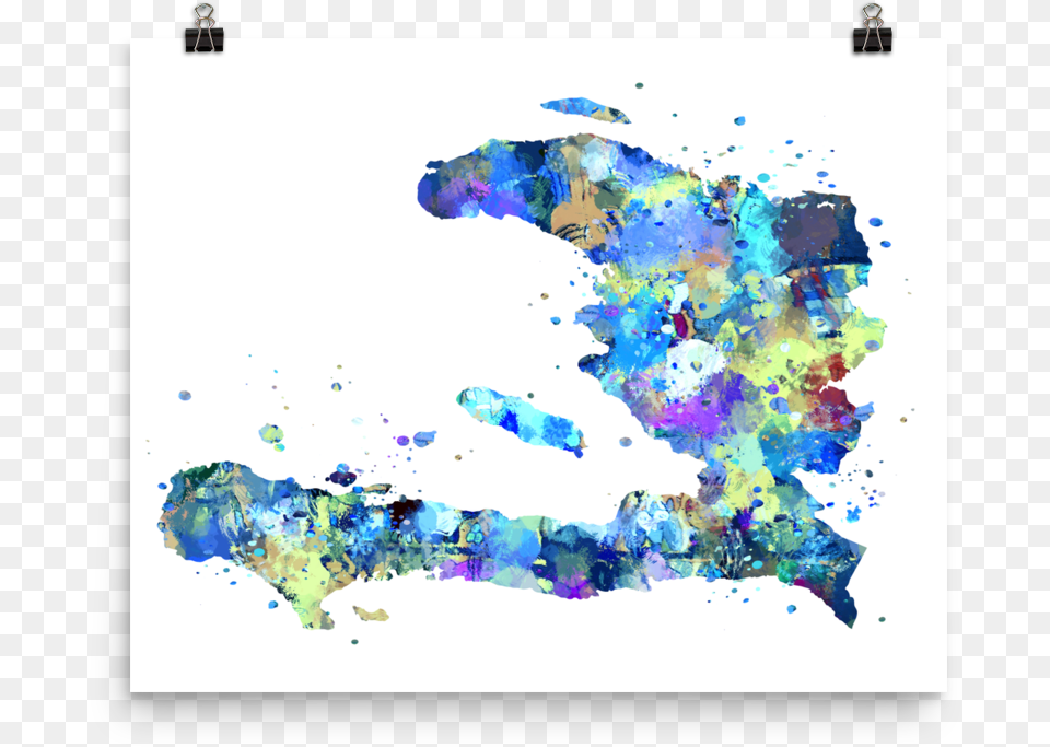 Map Of Haiti Wall Art, Painting, Collage Png Image