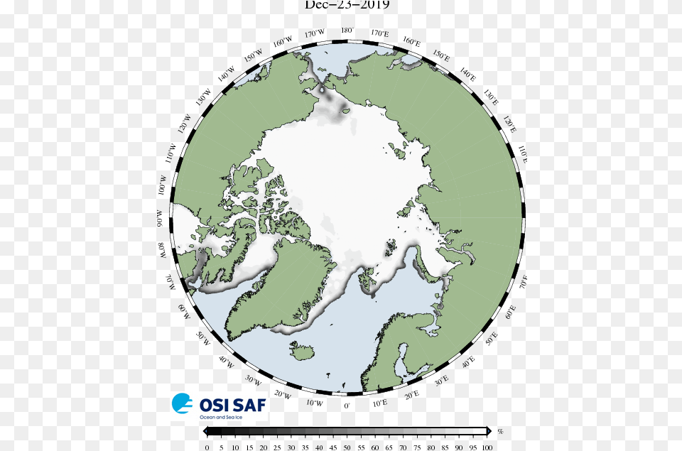 Map Of Ice Concentration For The Arctic Ocean Arctic, Astronomy, Chart, Outer Space, Planet Free Png