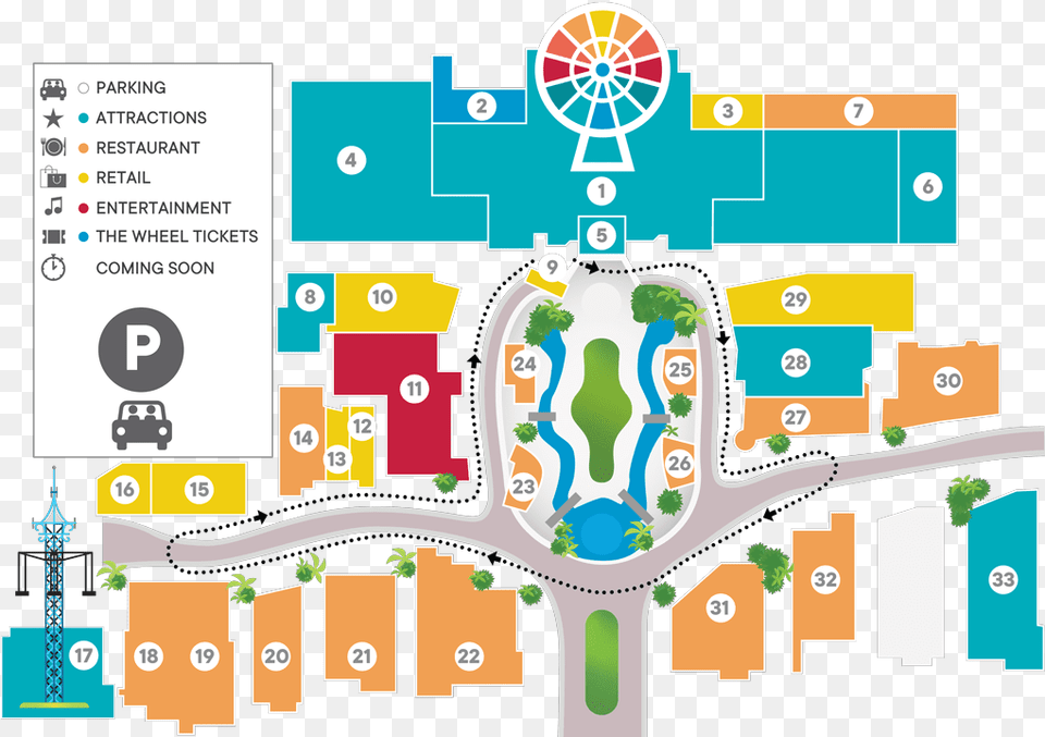 Map Of Icon Park Illustration, Neighborhood Free Png