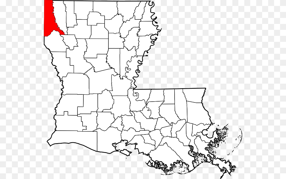 Map Of Louisiana Highlighting Caddo Parish Caddo Parish In Louisiana, Chart, Plot, Atlas, Diagram Png Image