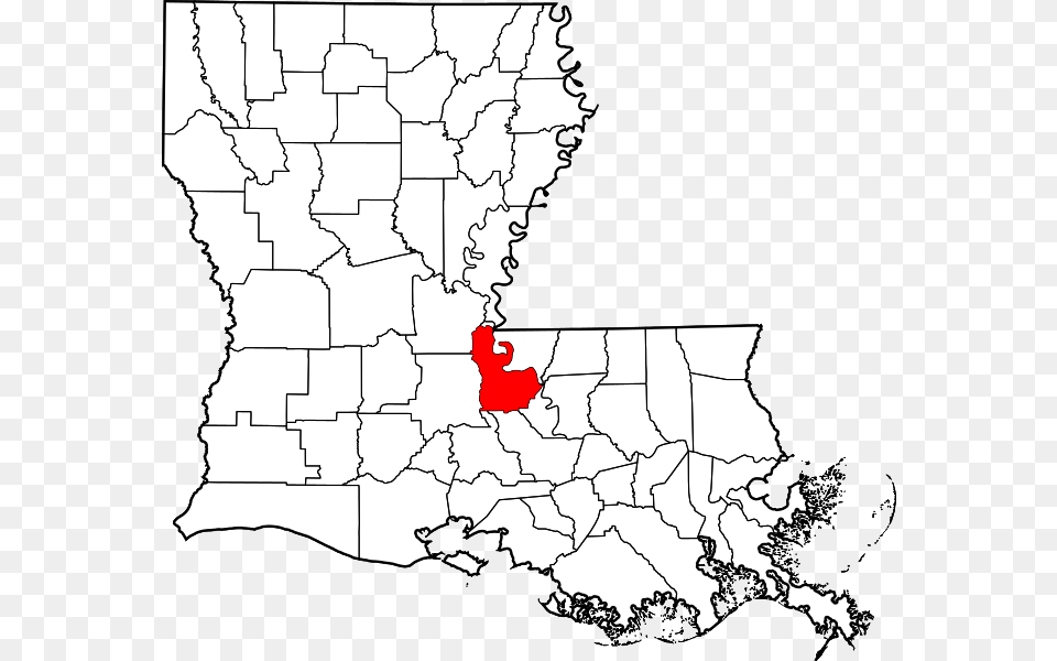 Map Of Louisiana Highlighting Pointe Coupee Parish St Mary Parish Louisiana, Chart, Plot, Atlas, Diagram Png