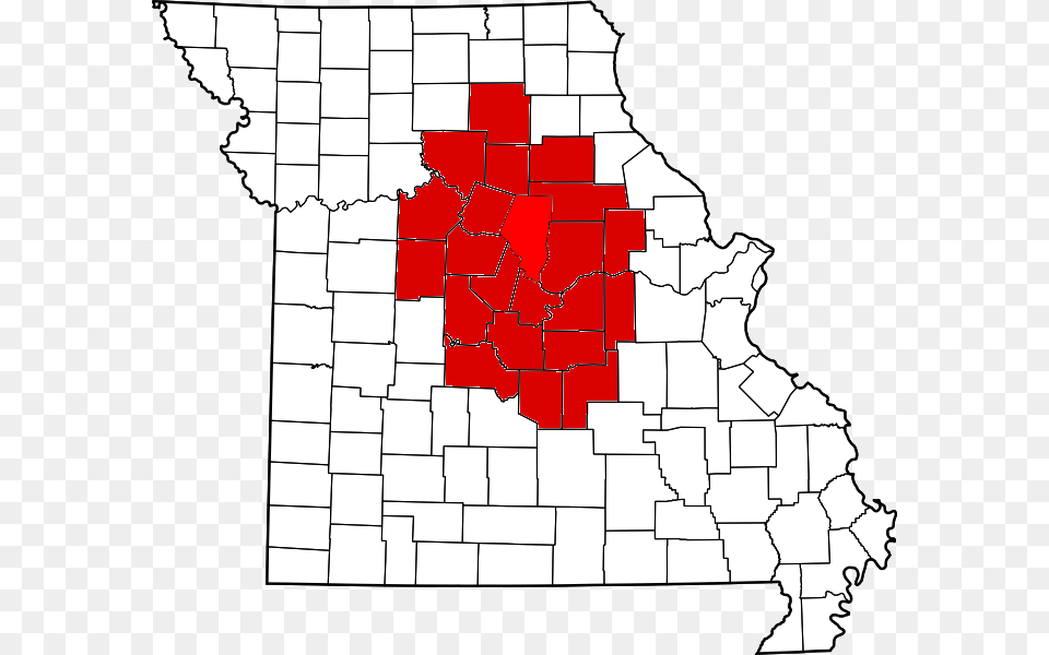 Map Of Missouri Highlighting M Map Of Missouri, Chart, Plot, Logo, Person Png