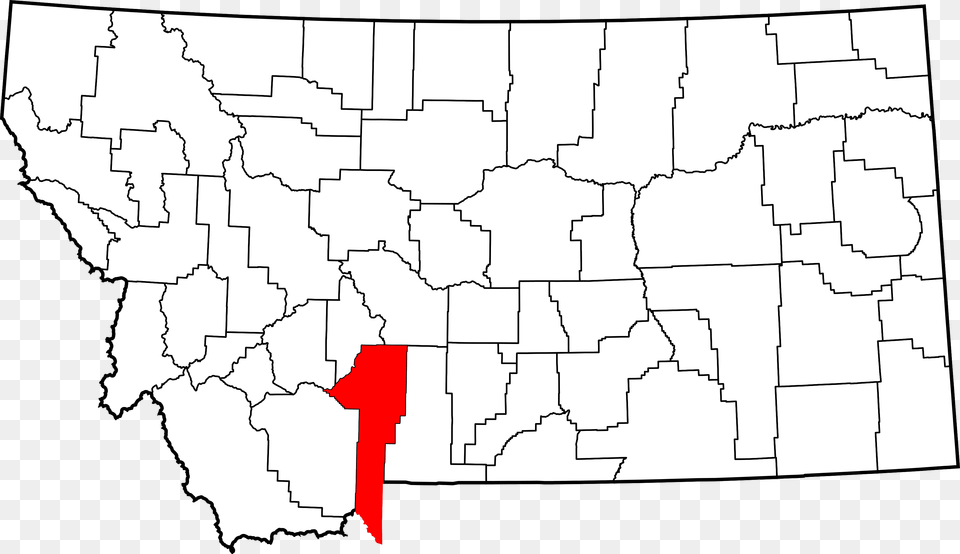 Map Of Montana Highlighting Gallatin County Gallatin County, Chart, Plot, Atlas, Diagram Free Png Download