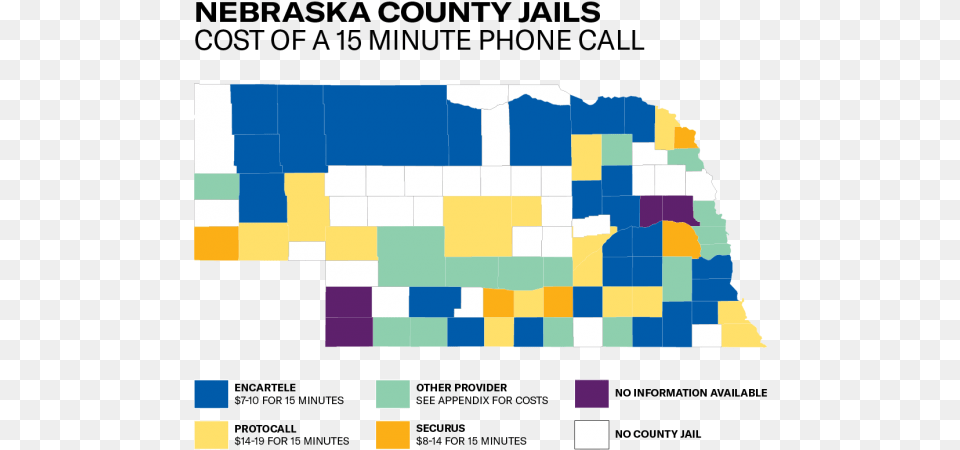 Map Of Nebraska Counties With Provider And Cost Range Nebraska, Art Free Transparent Png