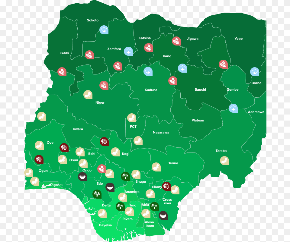 Map Of Nigeria Clip Art Nigeria Map Icon, Chart, Plot, Blackboard, Atlas Free Transparent Png