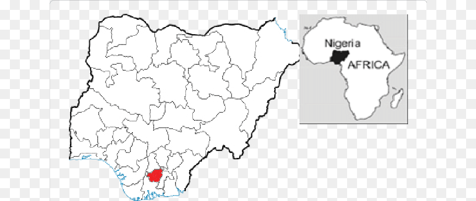 Map Of Nigeria Showing Bauchi, Atlas, Chart, Diagram, Plot Free Png Download
