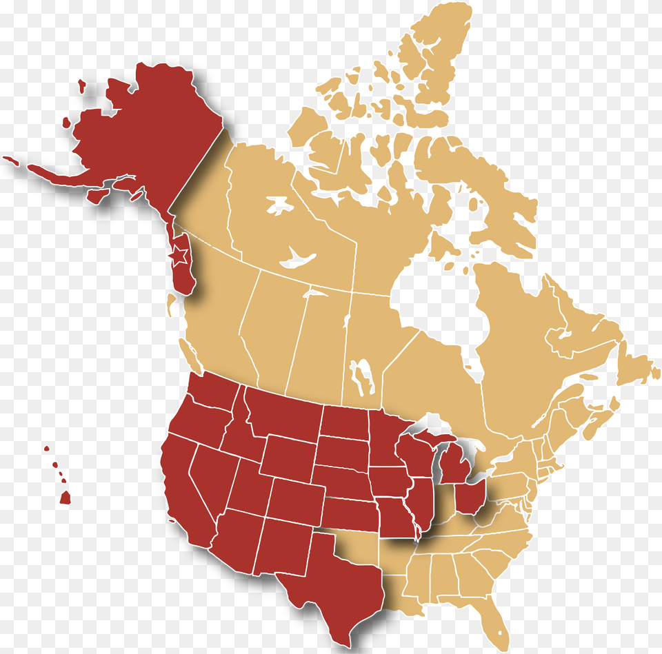 Map Of North America, Chart, Plot, Atlas, Diagram Free Png