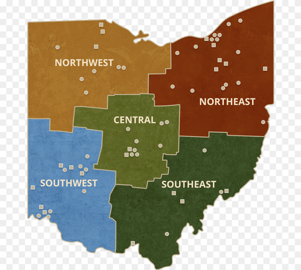 Map Of Ohio Colleges Ohio District Map 2019, Chart, Plot, Atlas, Diagram Png Image