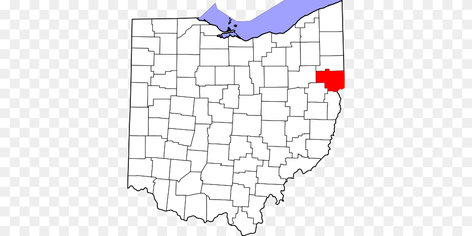 Map Of Ohio Highlighting Columbiana County Wadsworth Ohio On A Map, Chart, Plot, Atlas, Diagram Png