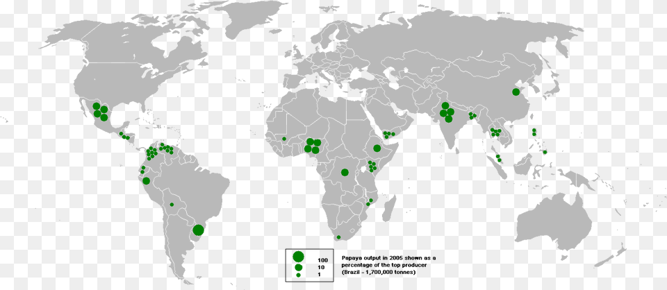 Map Of Papaya Output In 2005 British Empire Gif, Chart, Plot, Baby, Person Png Image
