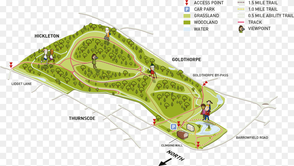 Map Of Phoenix Park Dearne Valley Country Park, Outdoors, Chart, Plan, Nature Free Transparent Png