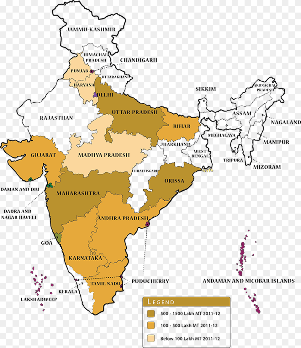 Map Of Production Of Sugarcane In Various State Production Of Sugarcane In India, Atlas, Chart, Diagram, Plot Png