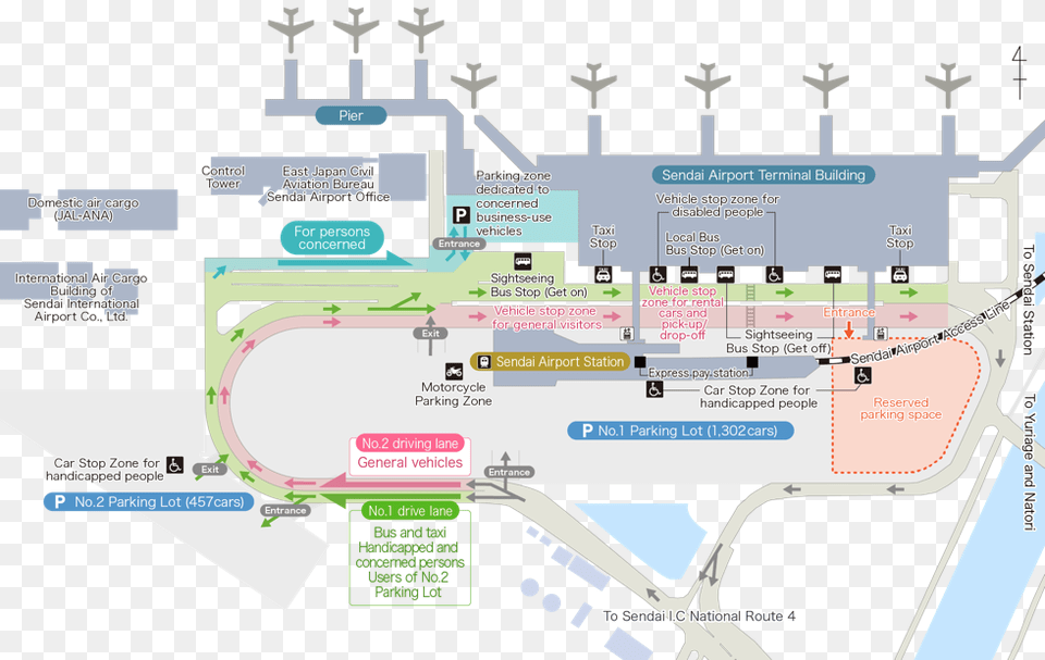 Map Of Sendai Airport Premises, Terminal, Chart, Diagram, Plan Free Png