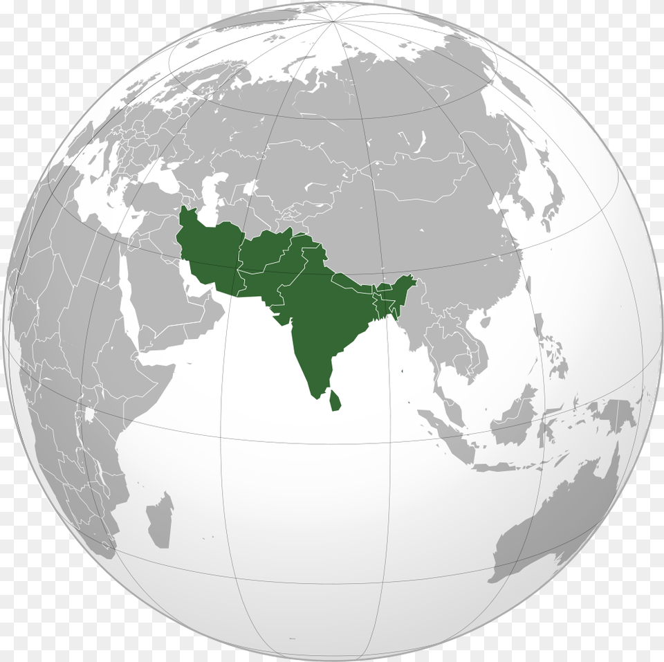 Map Of South Asia Pakistan Map On Globe, Astronomy, Outer Space, Planet, Sphere Png