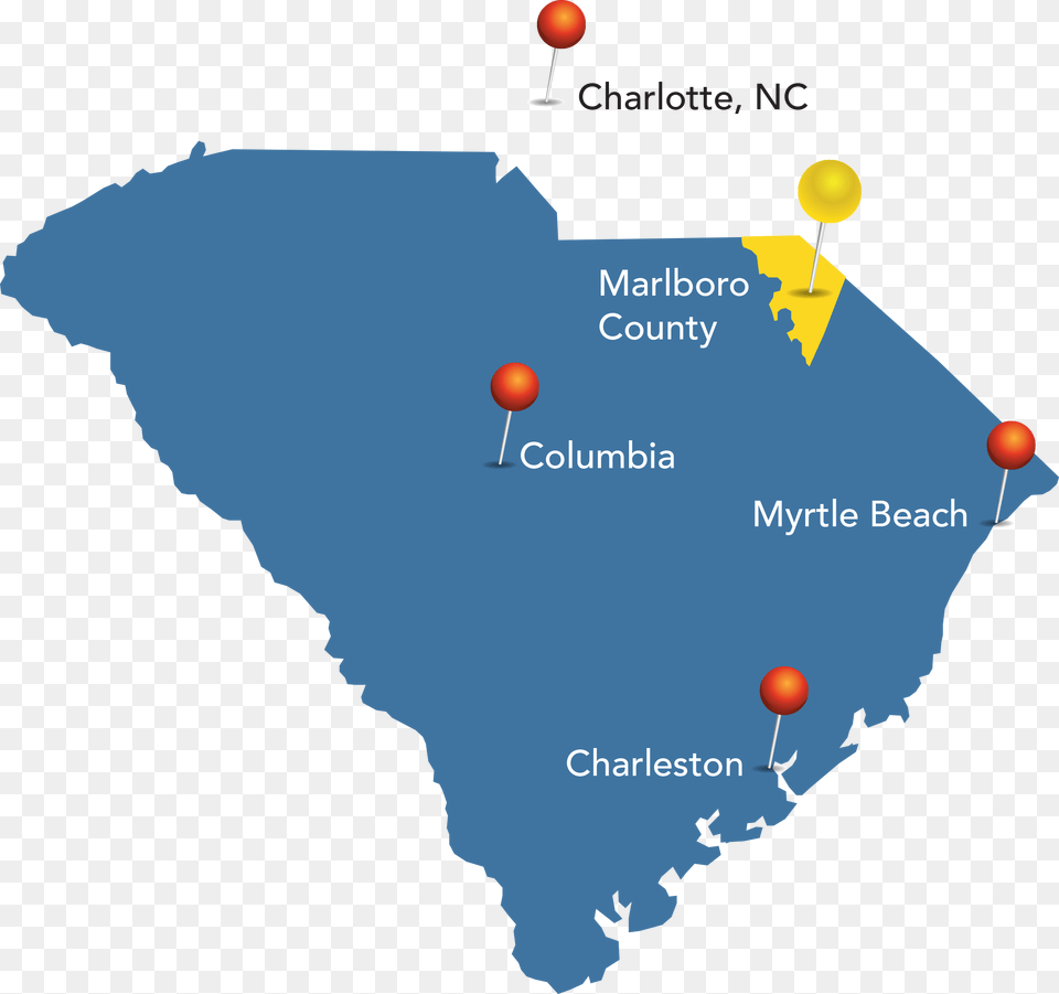 Map Of South Carolina Including Marlboro County School Silhouette Of South Carolina, Chart, Plot, Land, Nature Png