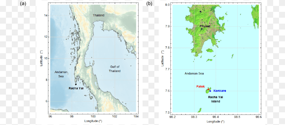 Map Of Southern Thailand And B Location Of Study Atlas, Chart, Plot, Land, Nature Png Image