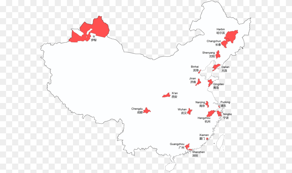 Map Of Sub Provincial Level Entries In The People S People39s Republic Of China Division, Plot, Chart, Atlas, Diagram Png