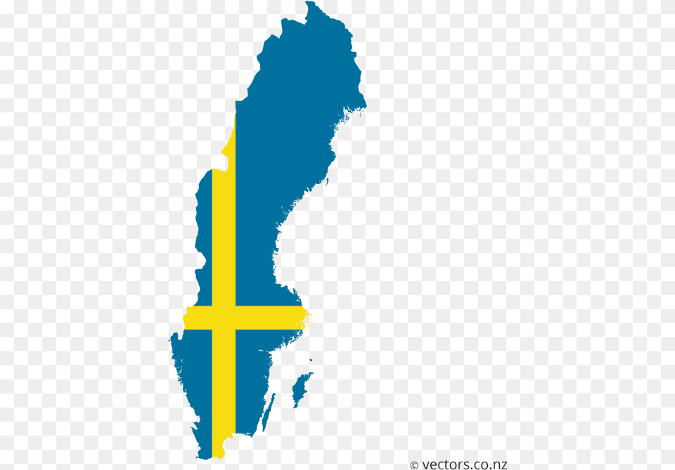 Map Of Sweden Flag Sweden Flag Map, Cross, Symbol, Person, Nature Free Transparent Png