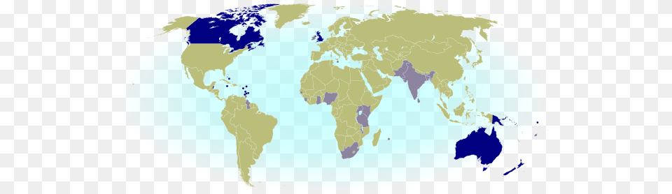 Map Of The Commonwealth Realms India To New Zealand Map, Astronomy, Outer Space, Chart, Plot Png Image