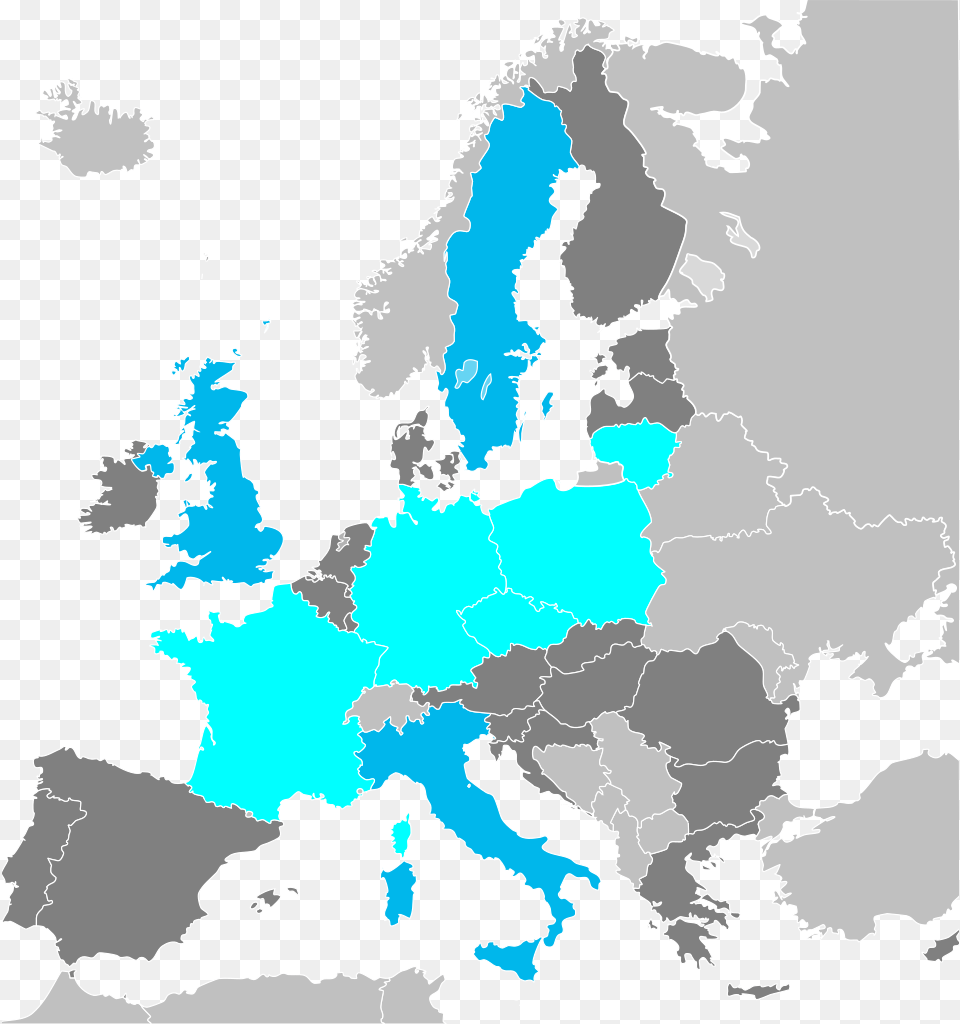Map Of The European Union Coloured, Chart, Plot, Atlas, Diagram Free Transparent Png