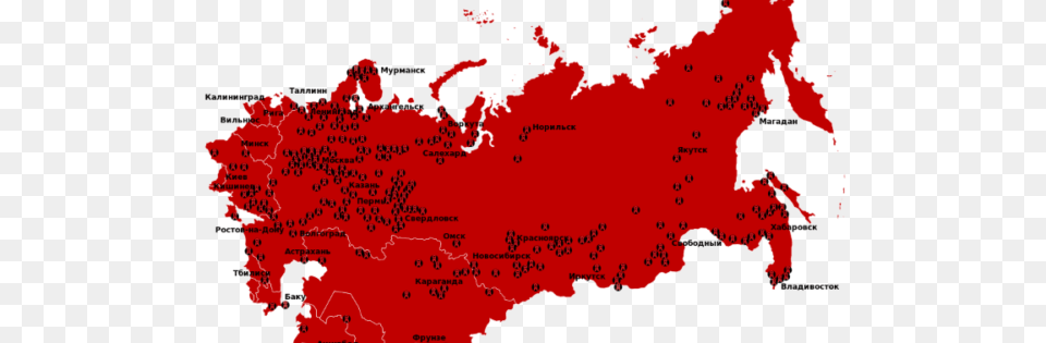 Map Of The Soviet Gulag Archipelago Brilliant Maps, Chart, Plot, Atlas, Diagram Free Png