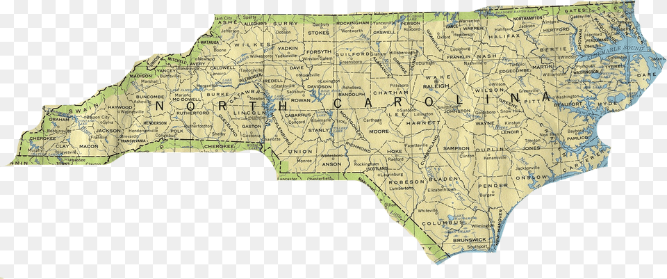 Map Of The State North Carolina, Chart, Plot, Atlas, Diagram Png