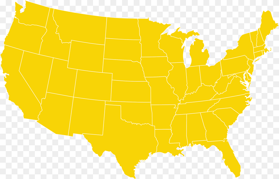 Map Of The Us That Shows Retailer Locations For Sprint Grassland In Usa Map, Atlas, Chart, Diagram, Plot Free Png