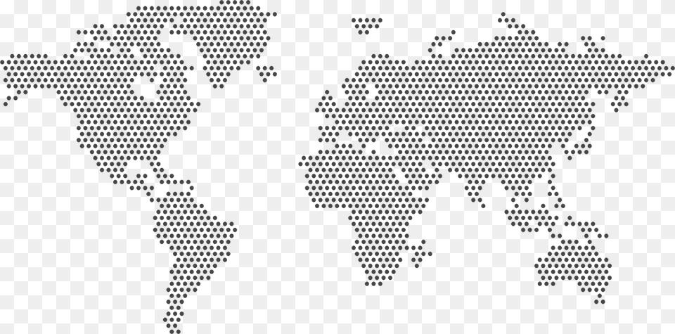 Map Of The World Image No Background Dot World Map Red, Pattern Free Png Download