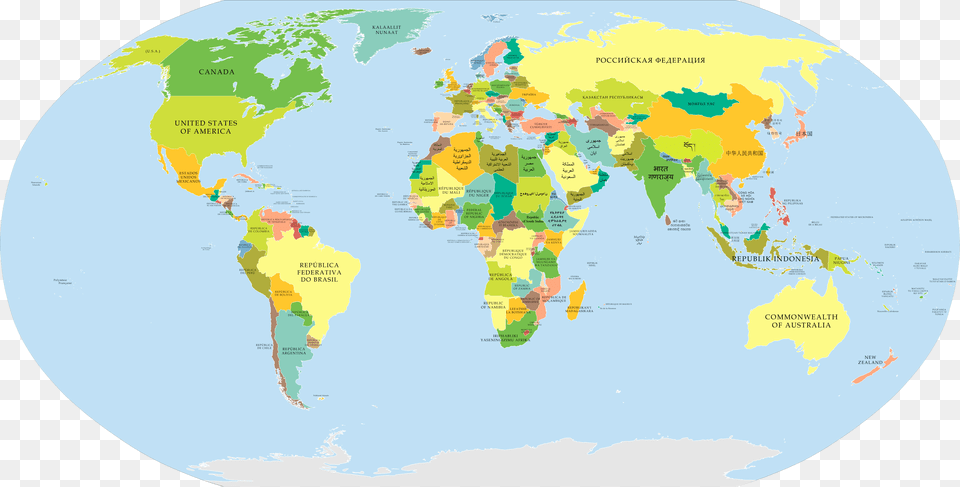 Map Of The World Showing Countries Country Name High Resolution World Map, Chart, Plot, Atlas, Diagram Png Image