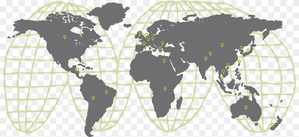 Map Of The World Showing Distributions Of Graduates World Map Vector Minimalist, Ammunition, Grenade, Weapon, Astronomy Free Png