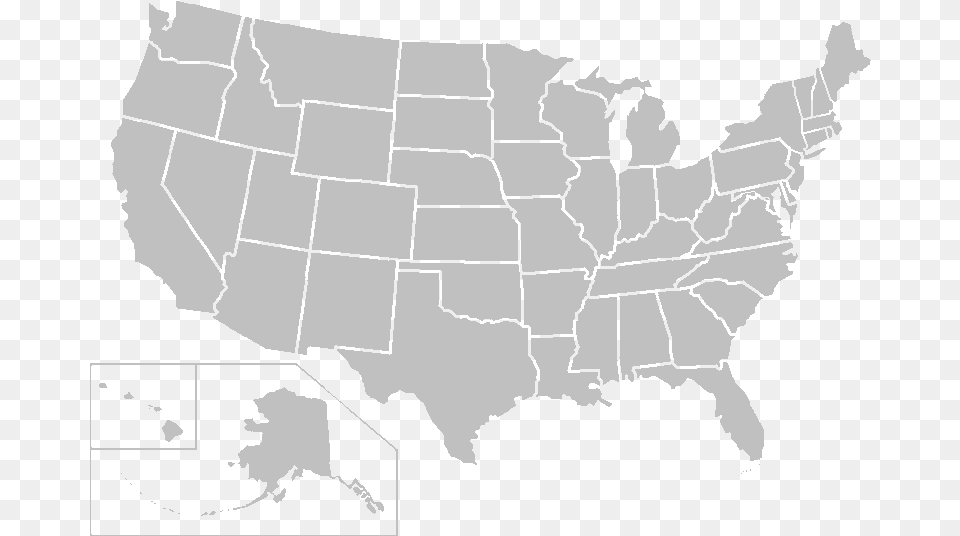 Map Of United States Grey, Chart, Plot, Atlas, Diagram Free Transparent Png