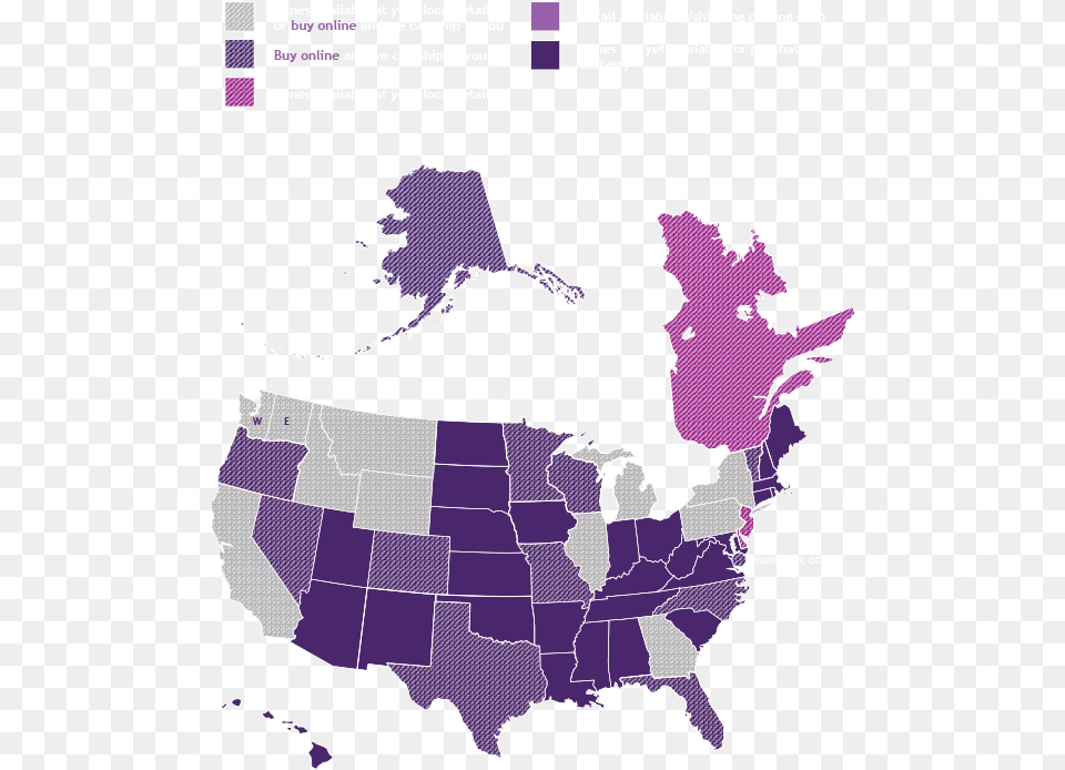 Map Of United States Showing Which States Carry Purple John F Kennedy Library, Chart, Plot, Atlas, Diagram Free Transparent Png