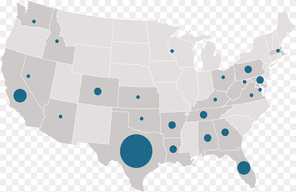 Map Of Uteach Programs Farms In The Us 2019, Chart, Plot, Atlas, Diagram Free Transparent Png