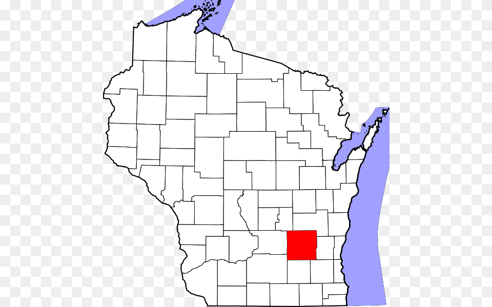 Map Of Wisconsin Highlighting Dodge County Dane County Wisconsin, Plot, Chart, Atlas, Diagram Free Png
