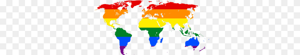 Map Of World Rainbow Rainbow World Map, Art, Graphics, Modern Art, Person Free Png Download
