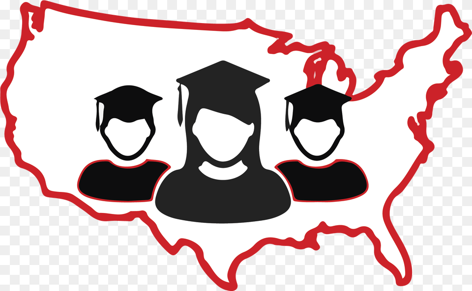 Map Outline United States, People, Person, Graduation, Stencil Png