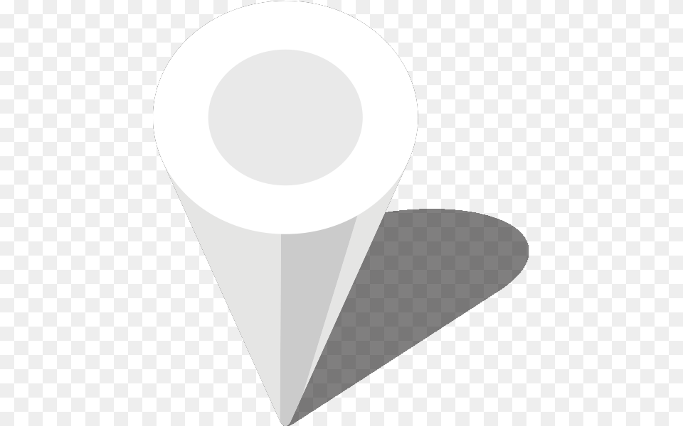 Map Pin Icon Location Icon White, Cone Png