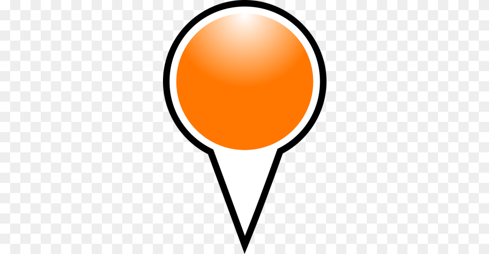 Map Pointer Orange Color Vector Graphics, Balloon Free Png Download