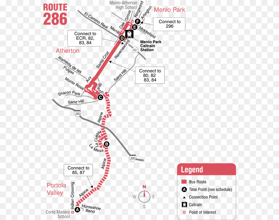 Map Route 86 Bus Schedule Png Image