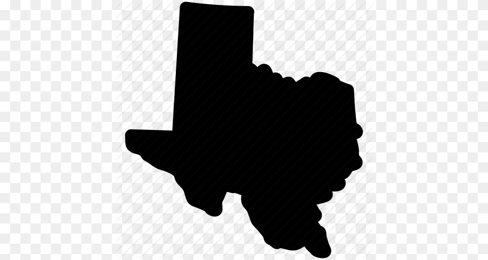 Map Texas Texas State Tx Map Icon, Silhouette, Machine Png