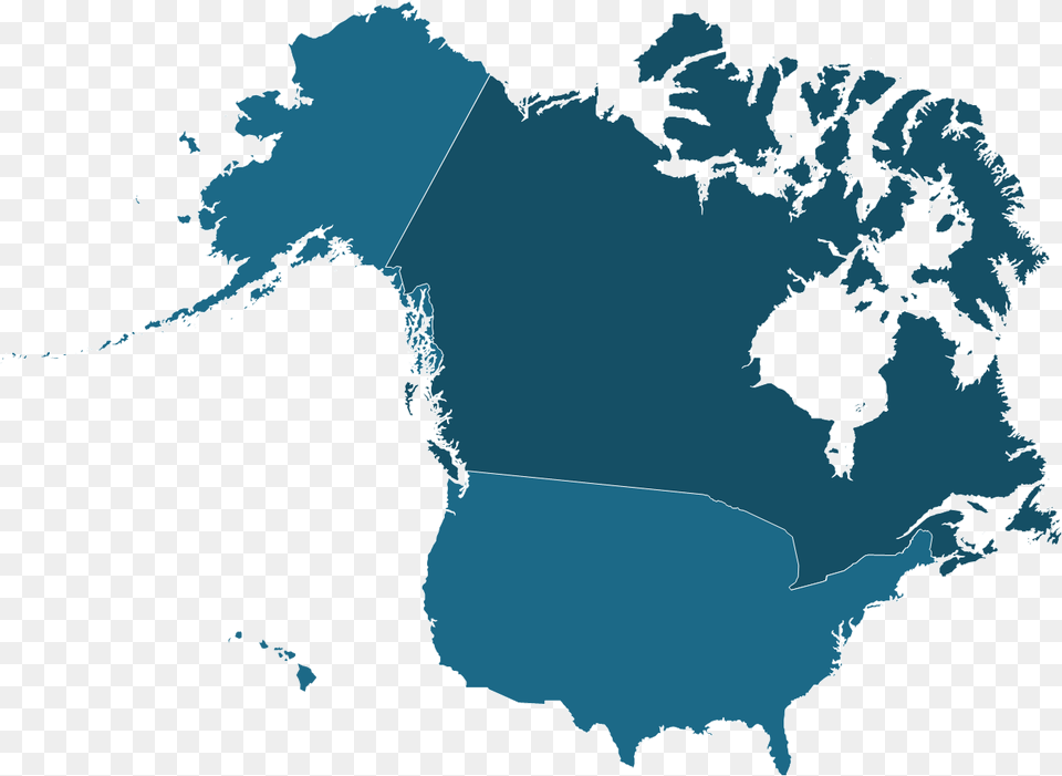 Map Three Countries Make Up North America, Water, Sea, Plot, Outdoors Png Image