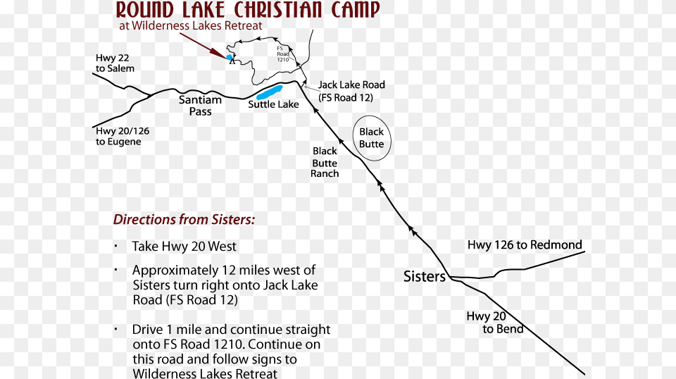 Map To Round Lake Christian Camp Diagram, Light, Flare Free Transparent Png