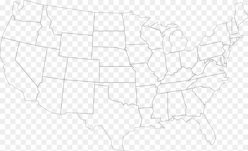 Map Usa United States America Geography Map Of Usa Chart, Plot, Blackboard, Atlas Free Transparent Png