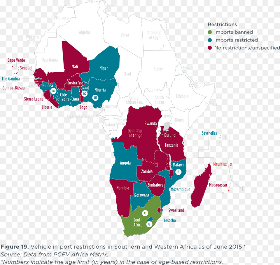 Map Vehicle Import Restrictions Africa Africa Sadc Map Hd, Chart, Plot, Atlas, Diagram Free Transparent Png