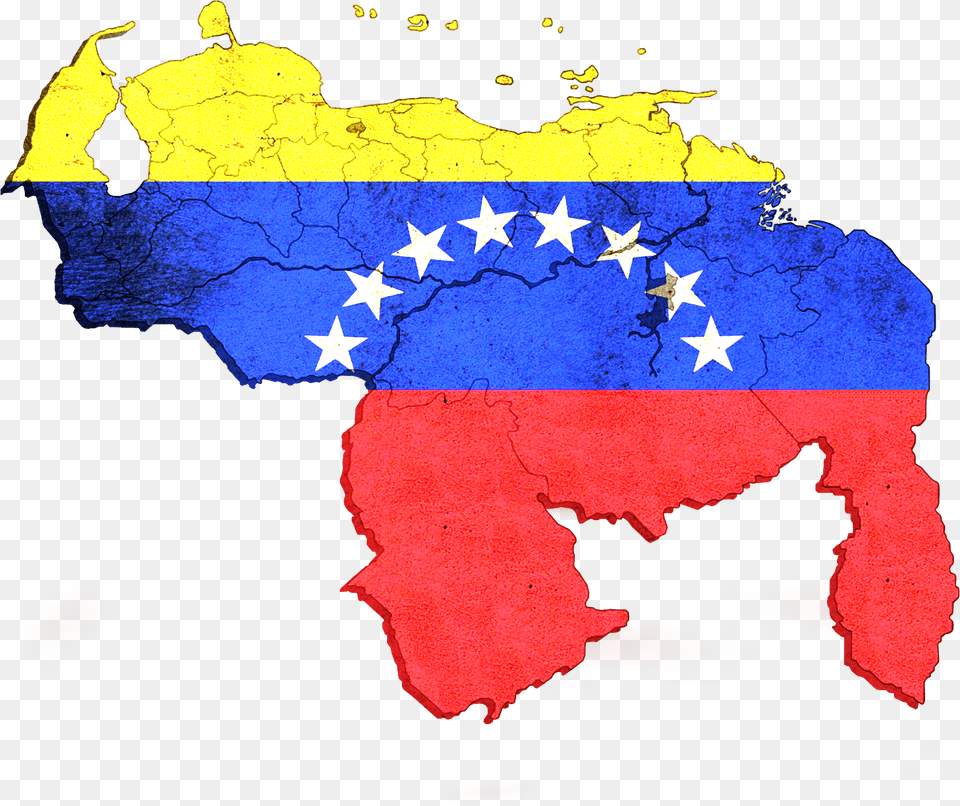 Mapa By Kevin Brian Venezuela Flag 5ft X, Chart, Plot, Map Png Image