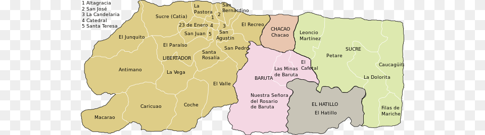 Mapa De Caracas Con Parroquias Mapa De Caracas, Atlas, Chart, Diagram, Map Png