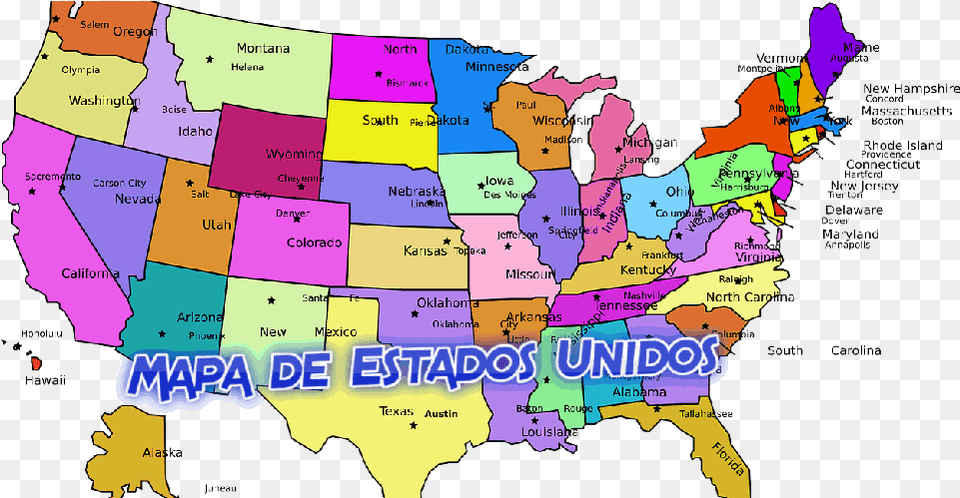 Mapa De Estados Unidos Map, Chart, Plot, Atlas, Diagram Png Image
