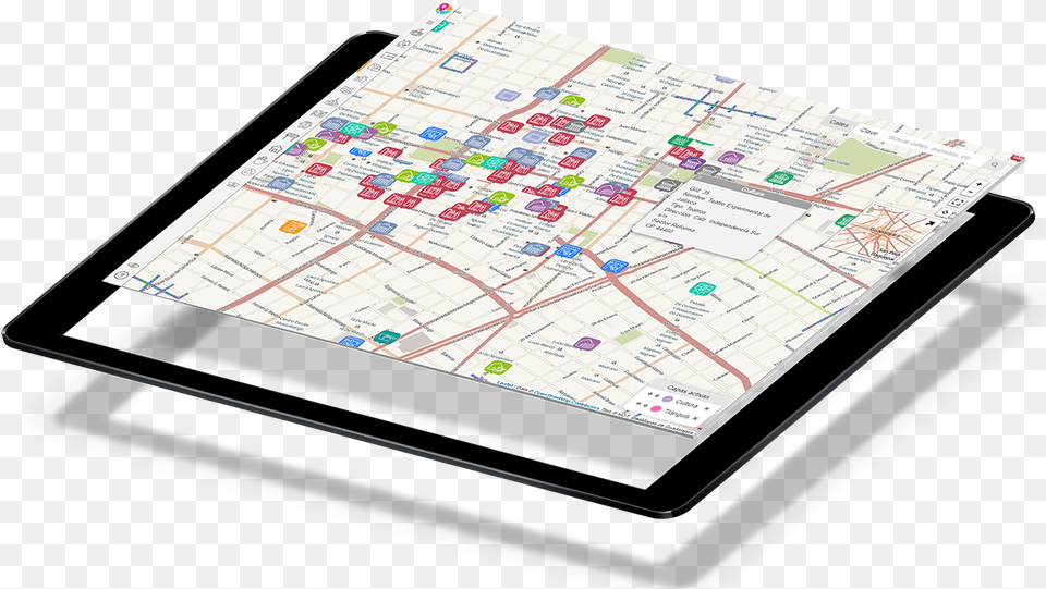 Mapa De Guadalajara Cartografia De Guadalajara, Computer, Electronics, Tablet Computer Free Png